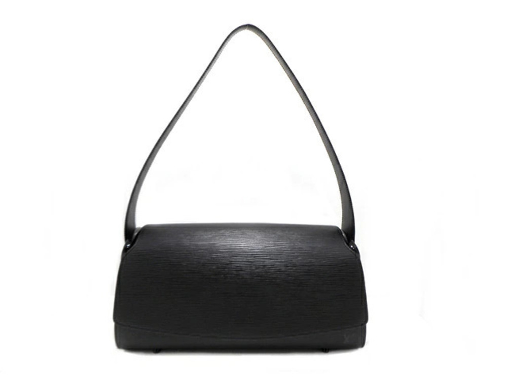 LOUIS VUITTON Shoulder Bag Nocturne Epi Noir Black